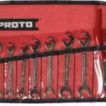 Angle Open End Wrench Set, 9 Pc, Satin Proto