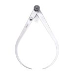 Caliper with High-Grade Steel Legs and Fine-Adjustment Screw for Fine Measurements - 12" Size and Approximate Capacity, Lock Joint Type, Flat Leg Style