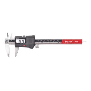 Stainless Steel Electronic Slide Caliper - 0-6" Range, .0005" Resolution, LCD Display, Fine Adjustment Thumb Wheel, in/mm Conversion