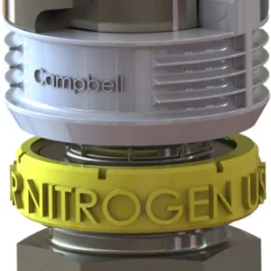 Campbell Fittings | Double-Lock Coupling | for Nitrogen use only | 3/4" Male NPT Thread x 3/4" Hose Size | Straight | Plated Steel