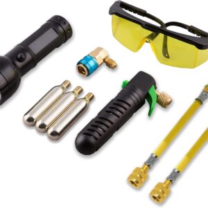 Leak Saver Leak Shot Dye Inject Kit - Complete UV Dye Refrigerant Leak Detection Kit