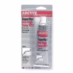 High Temp. Gasket Sealant, 80 mL, Red, Temp Range -75 to 600 Degrees F